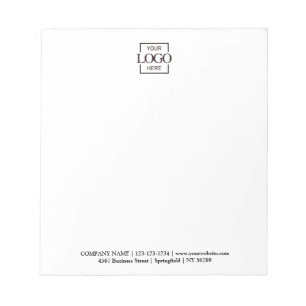Custom Corporate Business Logo Modern Professional Notepad