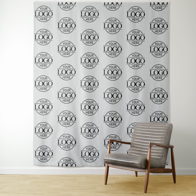 Custom Corporate Business Logo Pattern Backdrop (In Situ)