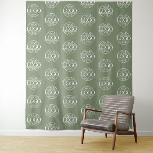 Custom Corporate Business Logo Pattern Backdrop