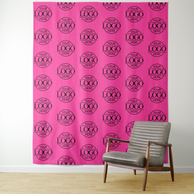 Custom Corporate Business Logo Pattern Backdrop (In Situ)