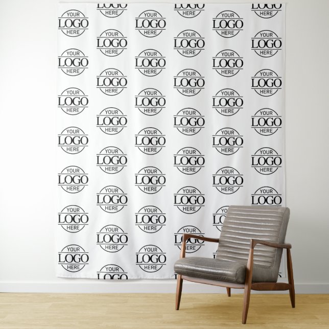Custom Corporate Business Logo Pattern Backdrop (In Situ)