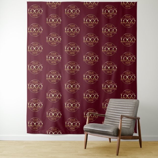 Custom Corporate Business Logo Pattern Backdrop (In Situ)