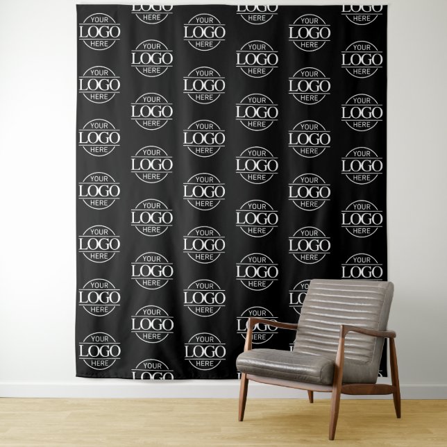 Custom Corporate Business Logo Pattern Backdrop (In Situ)