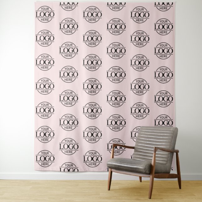 Custom Corporate Business Logo Pattern Backdrop (In Situ)