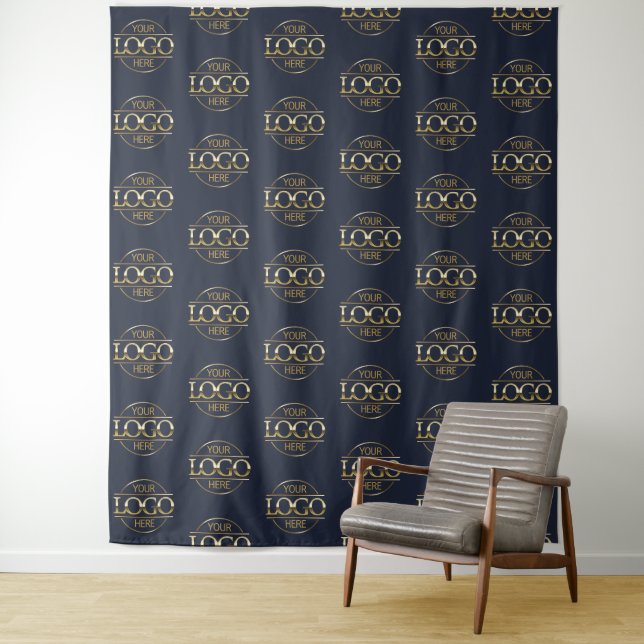Custom Corporate Business Logo Pattern Backdrop (In Situ)