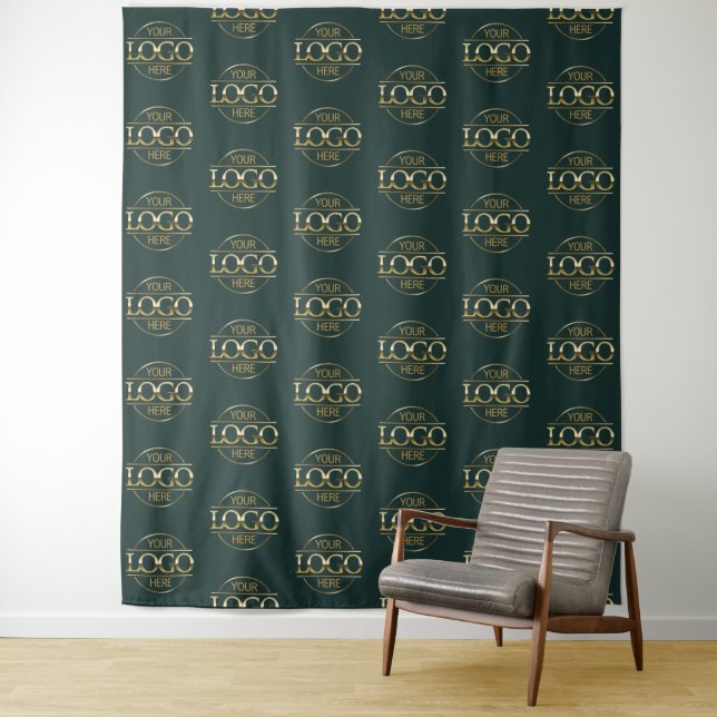 Custom Corporate Business Logo Pattern Backdrop (In Situ)