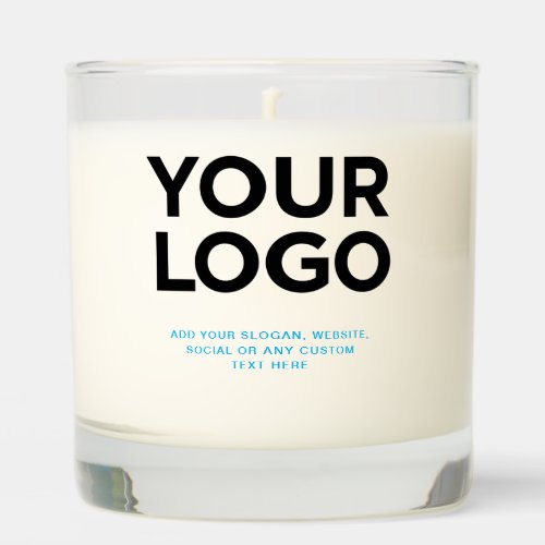 Custom Corporate Business Logo Text Simple Scented Candle