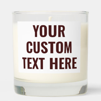 Custom Corporate Business Logo Text Simple Scented Candle