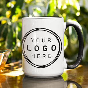 Custom Corporate Business Logo Two-Tone Color Morph Mug