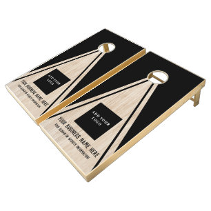Custom Corporate Business Official Company Logo Cornhole Set