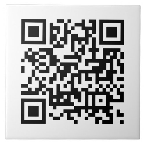 Custom Corporate Business QR Code Template Large Ceramic Tile