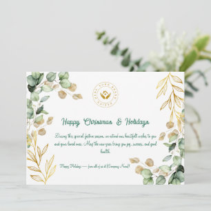Custom Corporate Christmas Greeting Card 2025