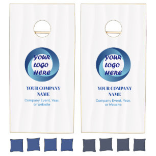 Custom Corporate  Company  Business Logo Event  Cornhole Set