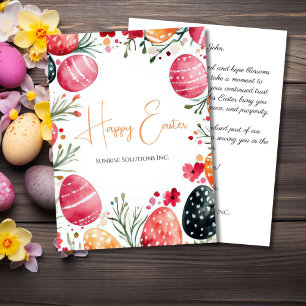 Custom Corporate Easter Greeting Card