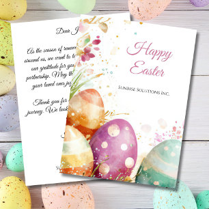 Custom Corporate Easter Greetings Card