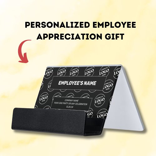 Custom Corporate Employee Appreciation Gift  Desk Business Card Holder