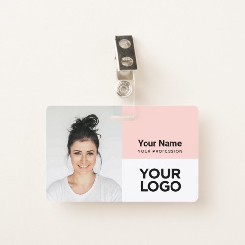 Custom Corporate Employee Photo Logo Name Badge