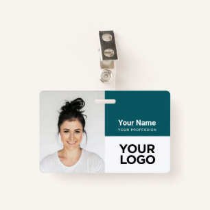Custom Corporate Employee Photo Logo Name Badge