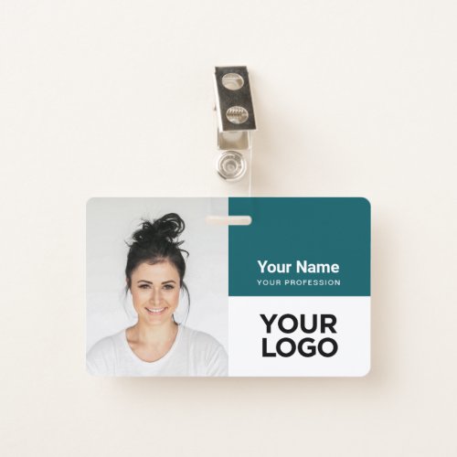 Custom Corporate Employee Photo Logo Name Badge