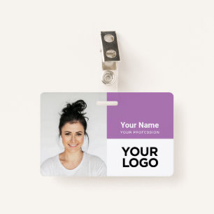 Custom Corporate Employee Photo Logo Name Badge