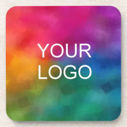 Custom Corporate Logo Business Company Template Beverage Coaster