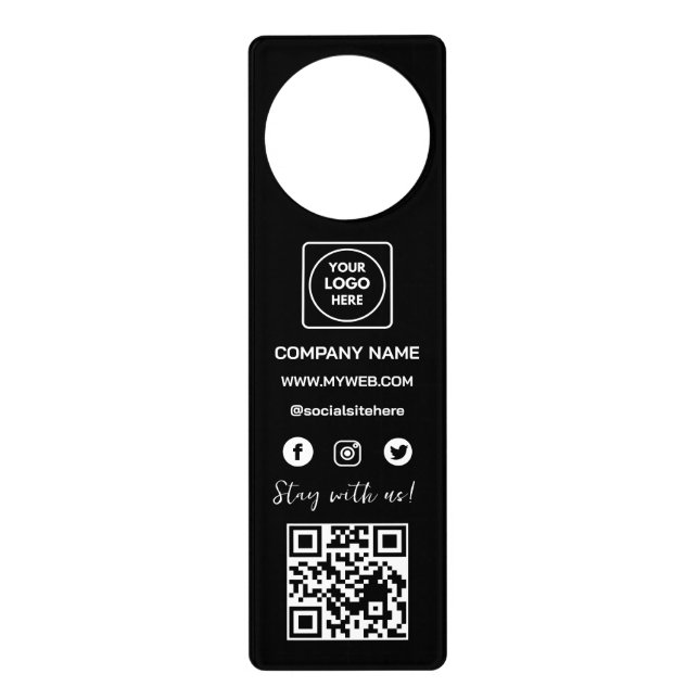 Custom Corporate Logo Cool door sign (Front)