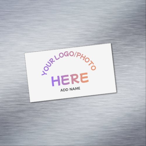 Custom Corporate Logo Name Business Card Magnet