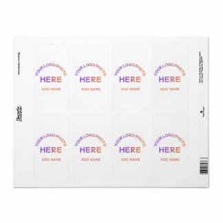 Custom Corporate Logo Name Return Address Label