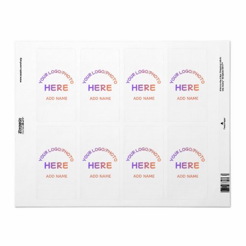 Custom Corporate Logo Name Return Address Label