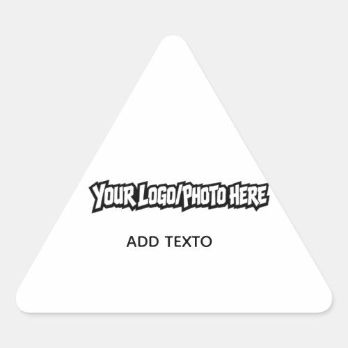Custom Corporate Logo Name Triangle Sticker