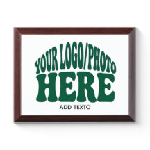 Custom Corporate Logo Recognition Wood Award Plaqu