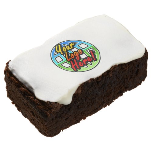 Custom Corporate or Promotional Imprinted Logo Chocolate Brownie
