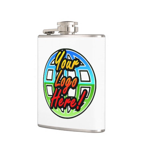 Custom Corporate or Promotional Imprinted Logo Hip Flask