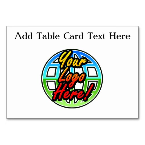 Custom Corporate or Promotional Imprinted Logo Table Number