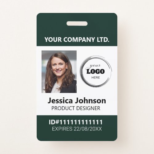 Custom Corporate Professional Employee Photo ID Badge