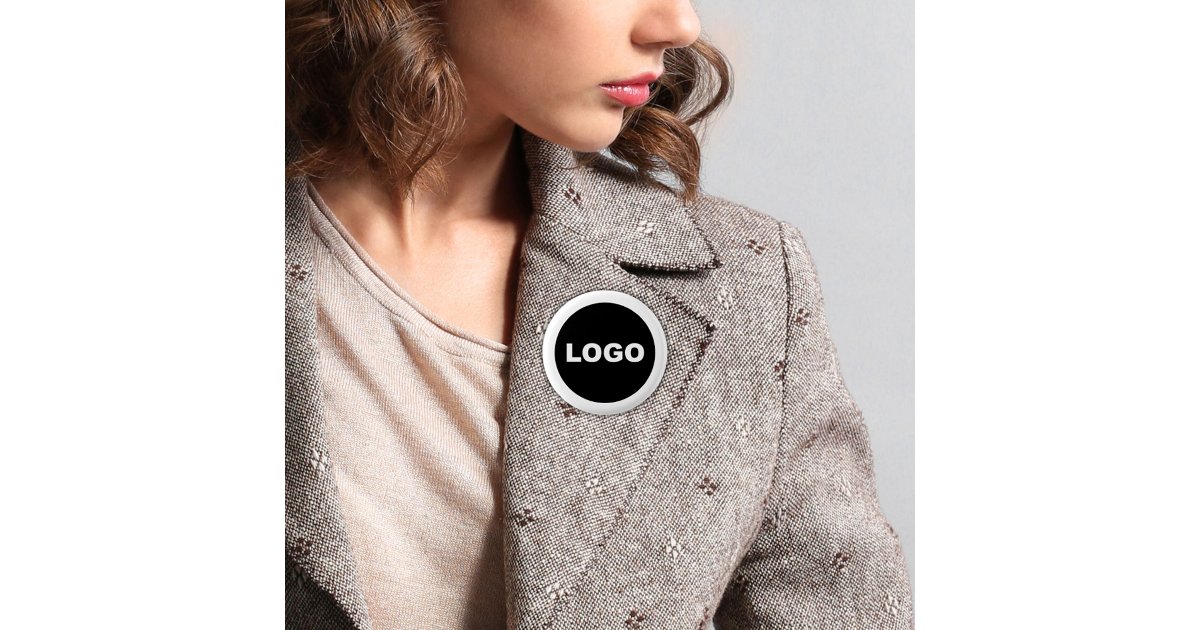 Custom Corporate Promotional Business Company Logo Button | Zazzle