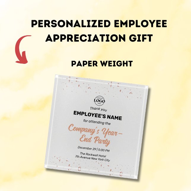Custom Corporate Year-end Party Employee Gift Paperweight (Creator Uploaded)