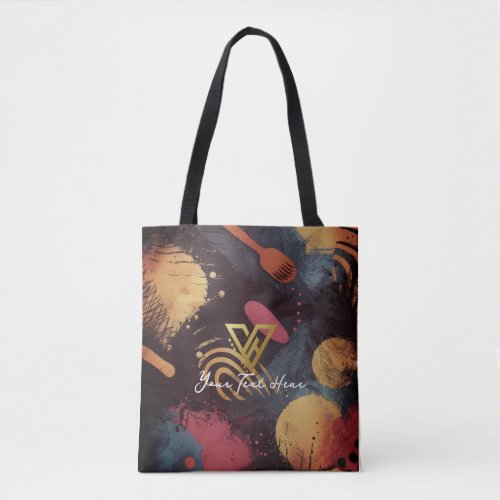 Custom   Cosmic Brushstrokes Personalized Tote Tote Bag