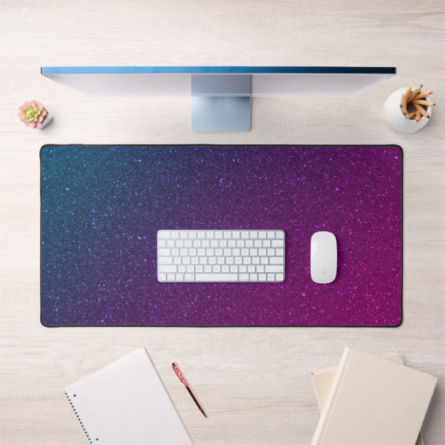 Custom Cosmic Gradient Desk Mat -Bold & Futuristic (Office 1)