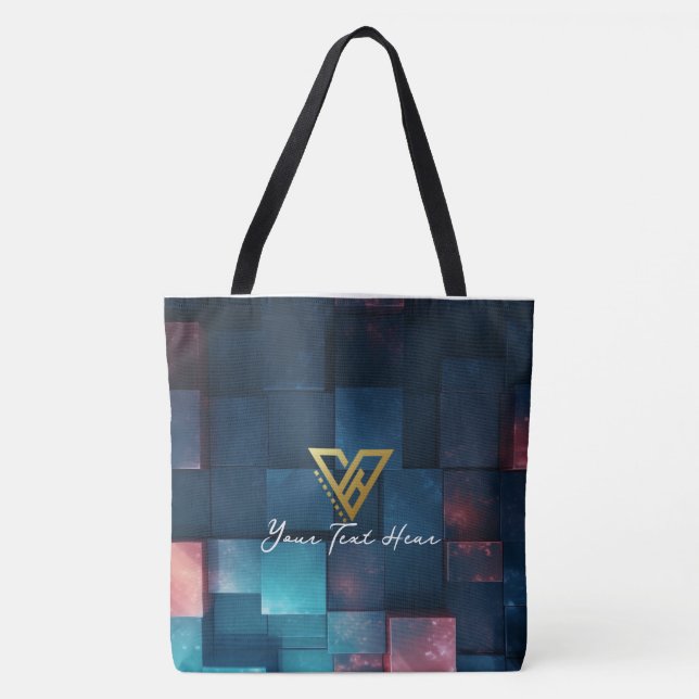 Custom : Cosmic Quilt Personalized Tote Bag (Front)