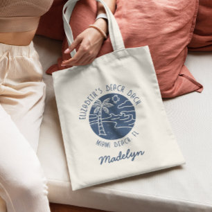 Custom Costal Beach Bachelorette Favor  Tote Bag