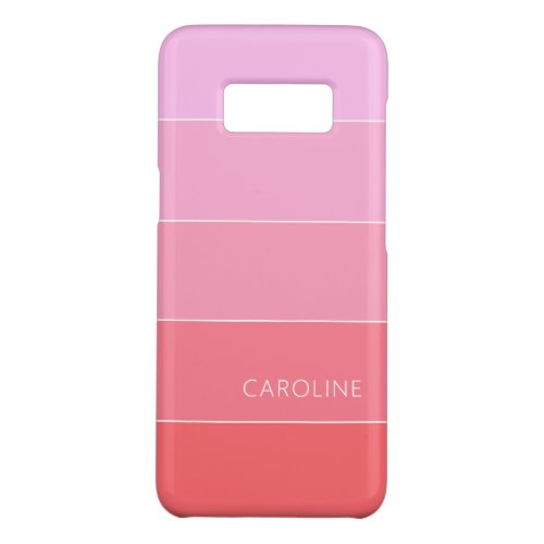 Custom Cotton Candy Pink Stripes Art Pattern Case_Mate Samsung Galaxy S8 Case