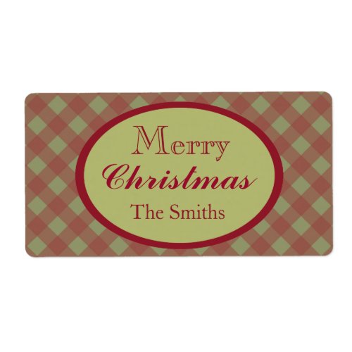 Custom Country Christmas Labels
