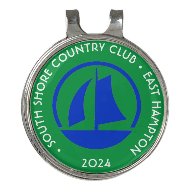 Custom Country Club Logo Golf Ball Marker/Hat Clip (Front)