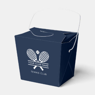 Custom Country Club Name Lawn Tennis Team Players Favor Boxes
