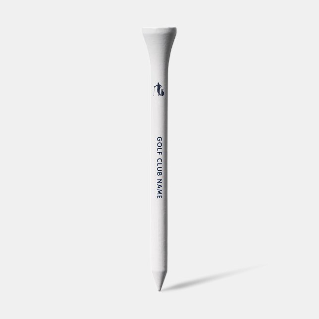 Custom Country Club Name Modern Golf Tees (Side)