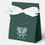 Custom Country Club Name Tennis Events Favor Boxes