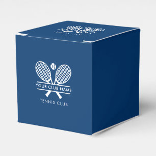 Custom Country Club Name Tennis Events Favor Boxes