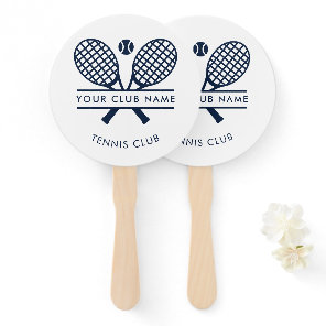 Custom Country Club Name Tennis Team Players Hand Fan