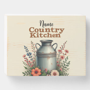 Custom Country Kitchen Sign – [Name]’s Rustic Styl
